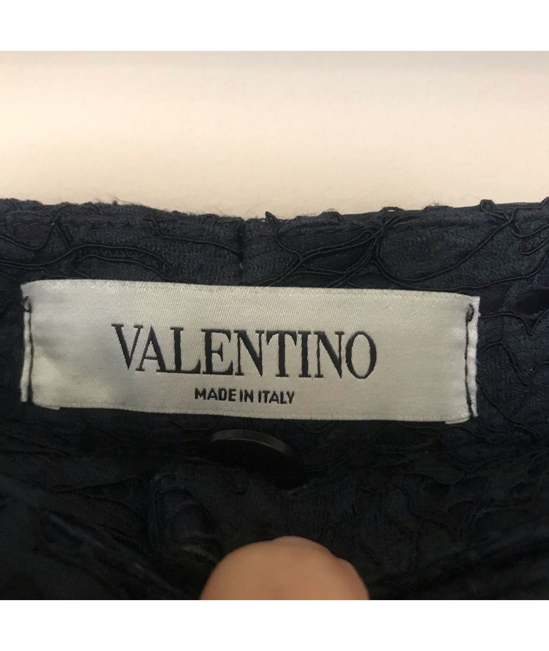 VALENTINO Синие кружевные прямые брюки, фото 3