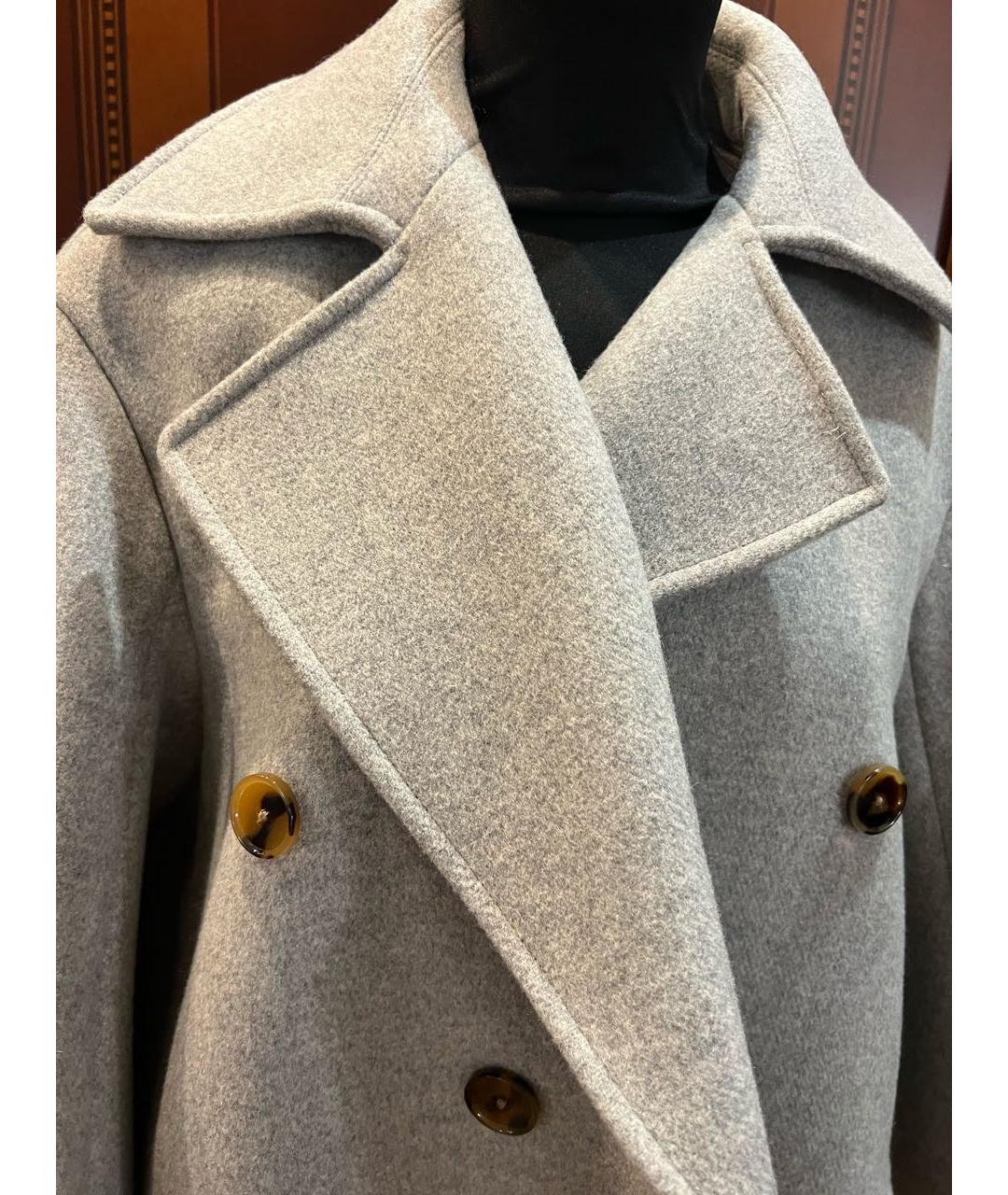 KHAITE Антрацитовое шерстяное пальто, фото 3