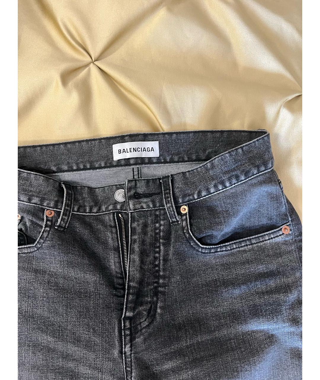 BALENCIAGA Серые прямые джинсы, фото 3