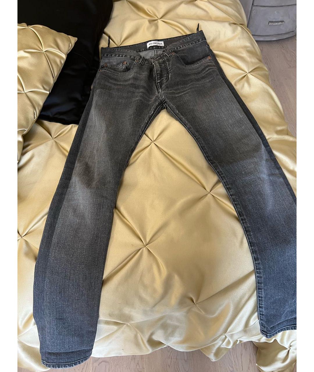 BALENCIAGA Серые прямые джинсы, фото 5