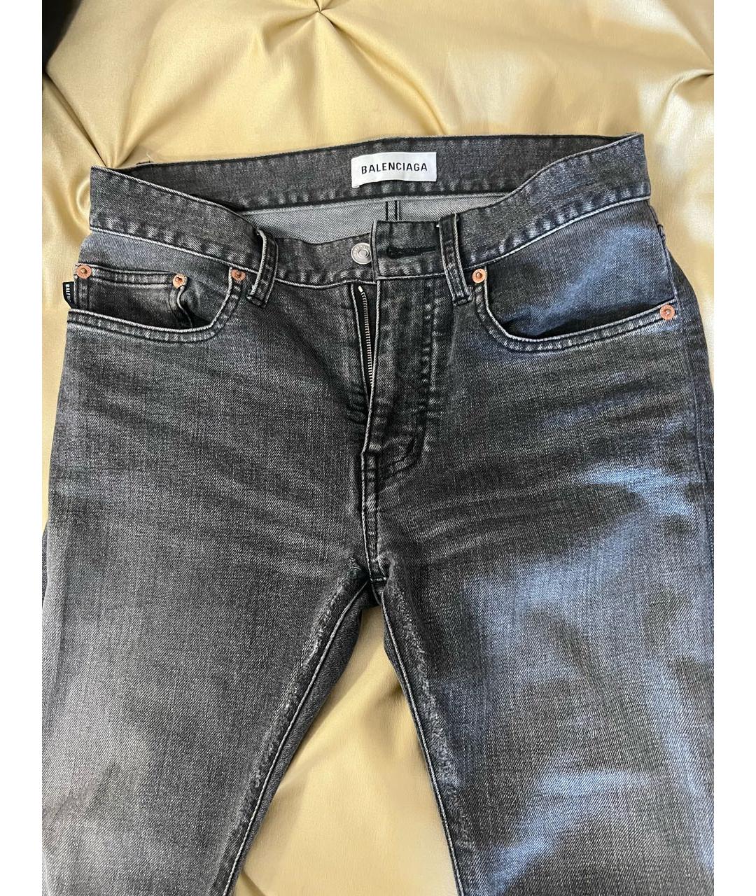 BALENCIAGA Серые прямые джинсы, фото 4