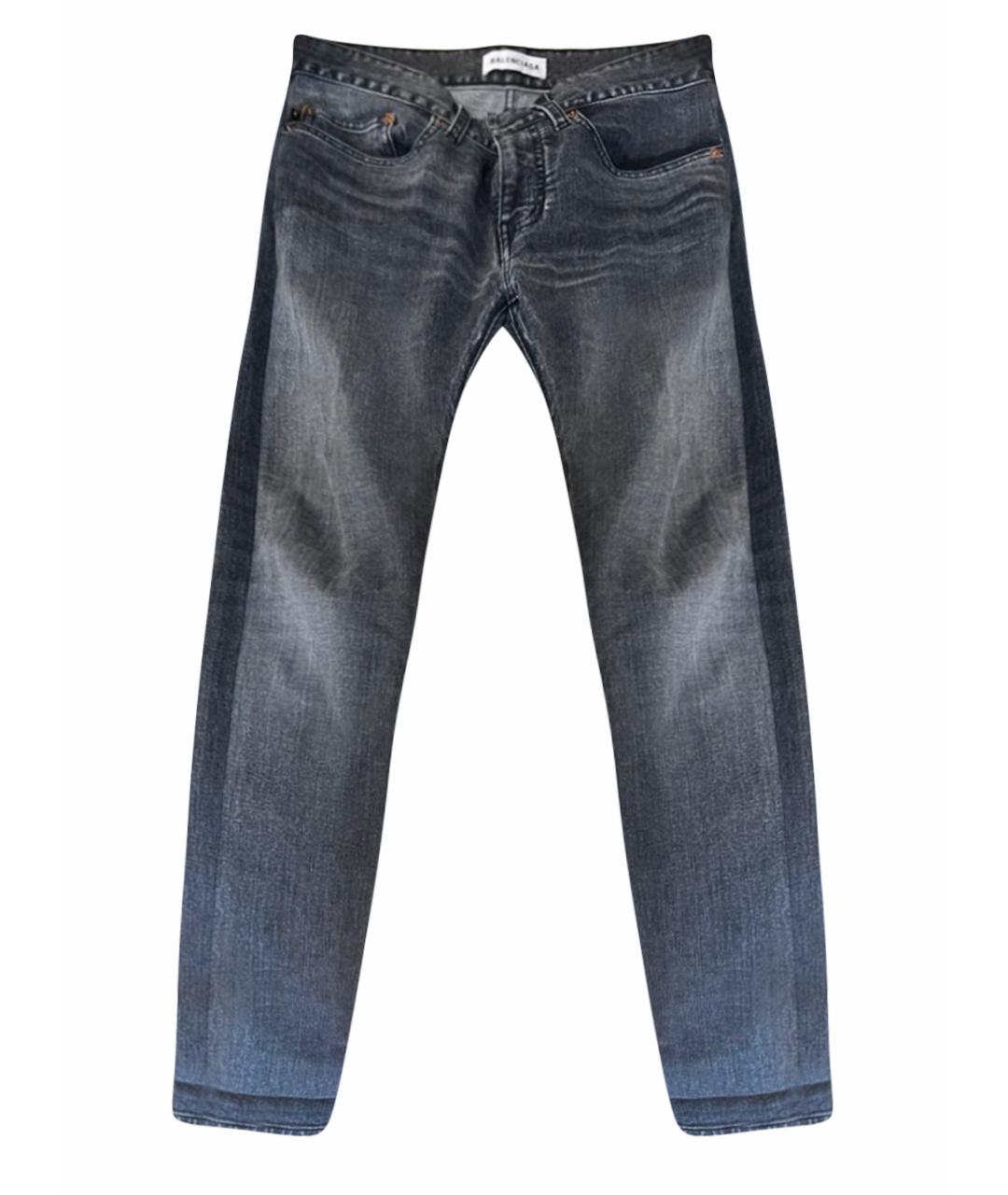 BALENCIAGA Серые прямые джинсы, фото 1