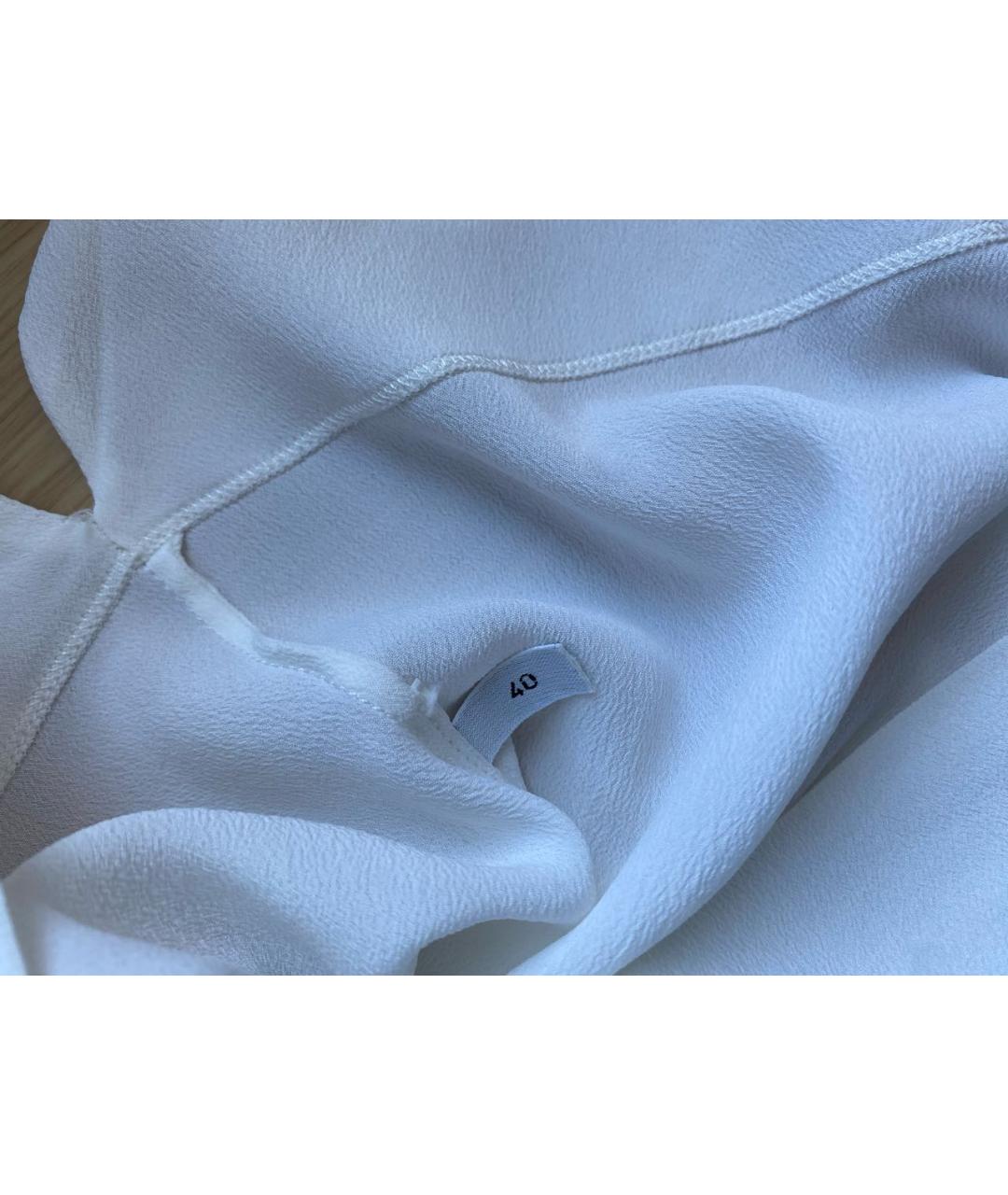 NO. 21 Белая шелковая блузы, фото 4