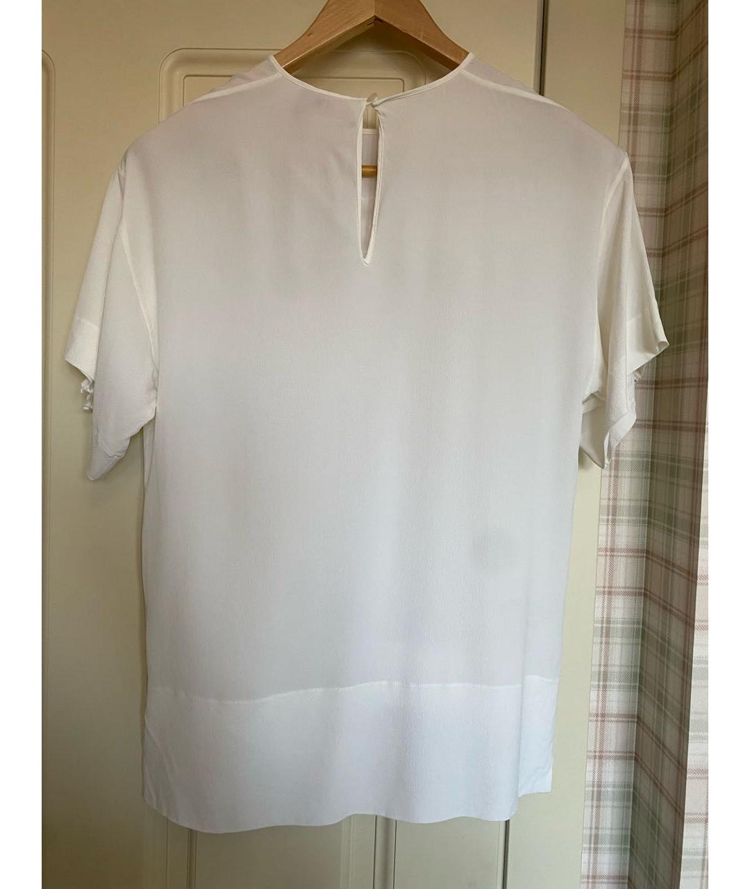 NO. 21 Белая шелковая блузы, фото 2