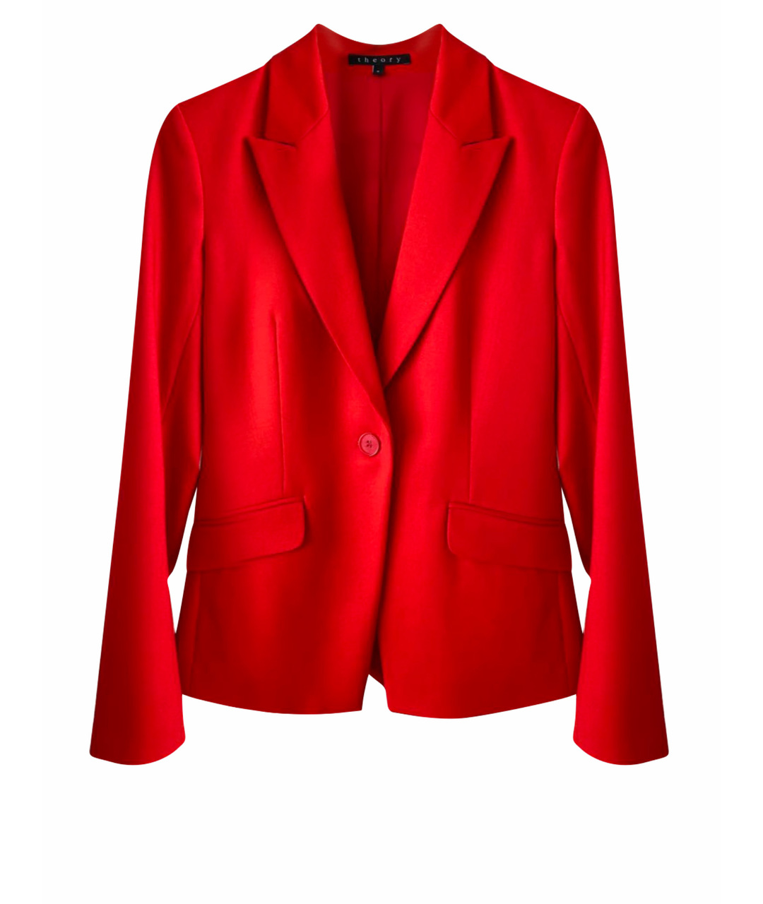 THEORY Красный шерстяной жакет/пиджак, фото 1