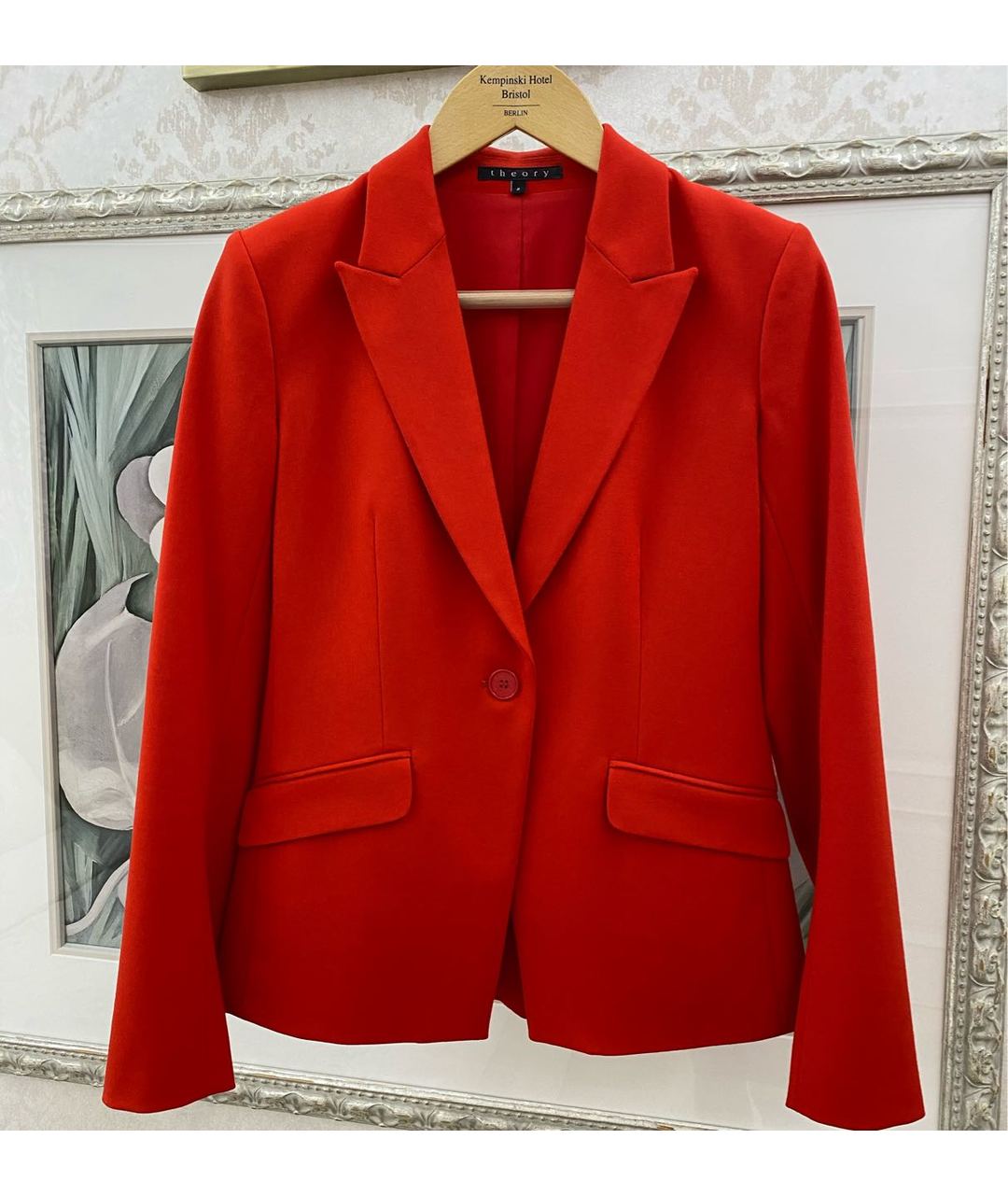 THEORY Красный шерстяной жакет/пиджак, фото 5