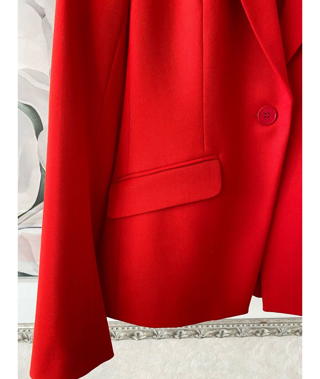THEORY Красный шерстяной жакет/пиджак, фото 3