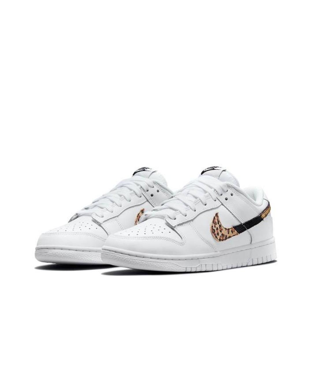NIKE Белые кожаные кроссовки, фото 2