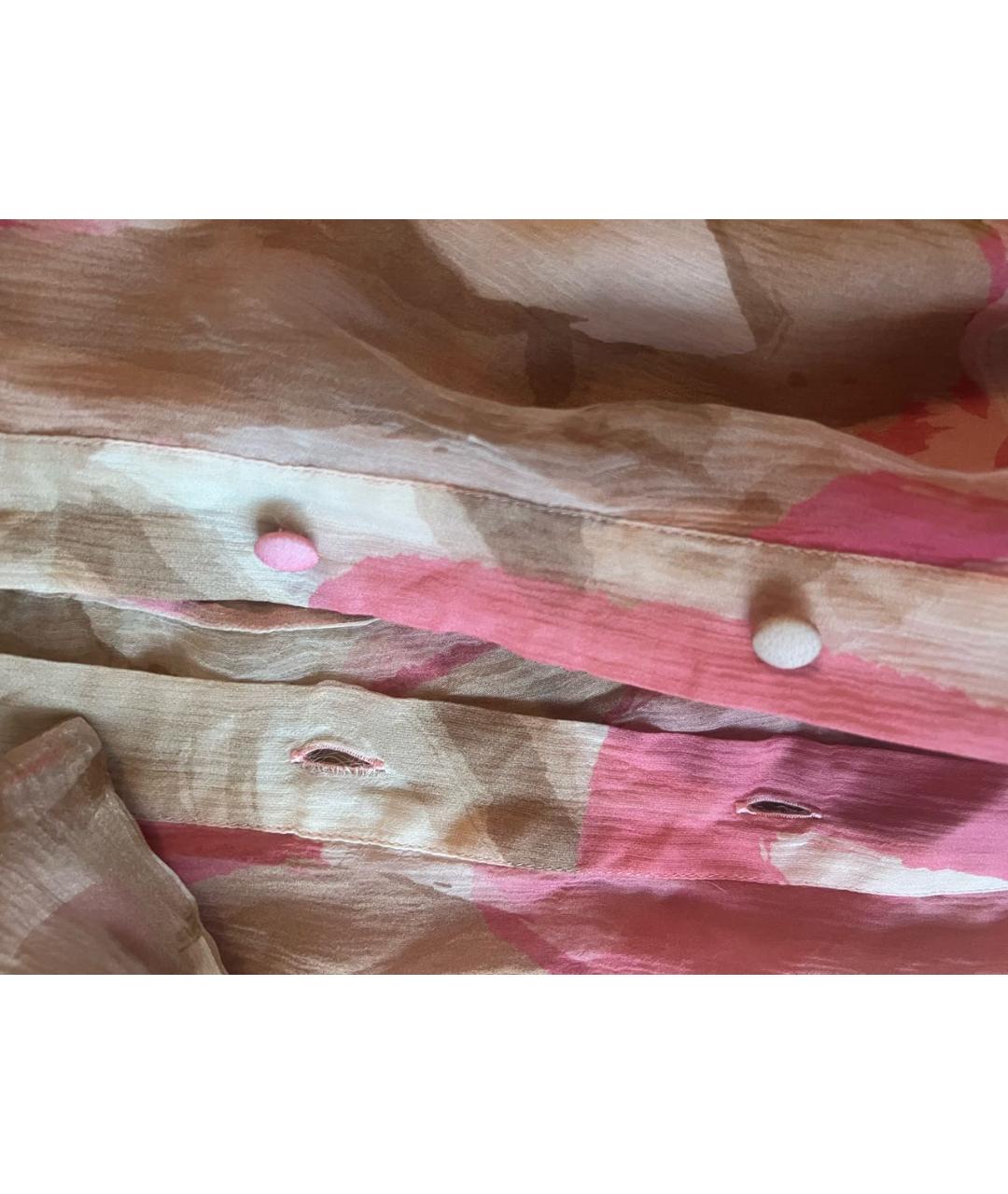 BLUMARINE Розовая шелковая блузы, фото 2