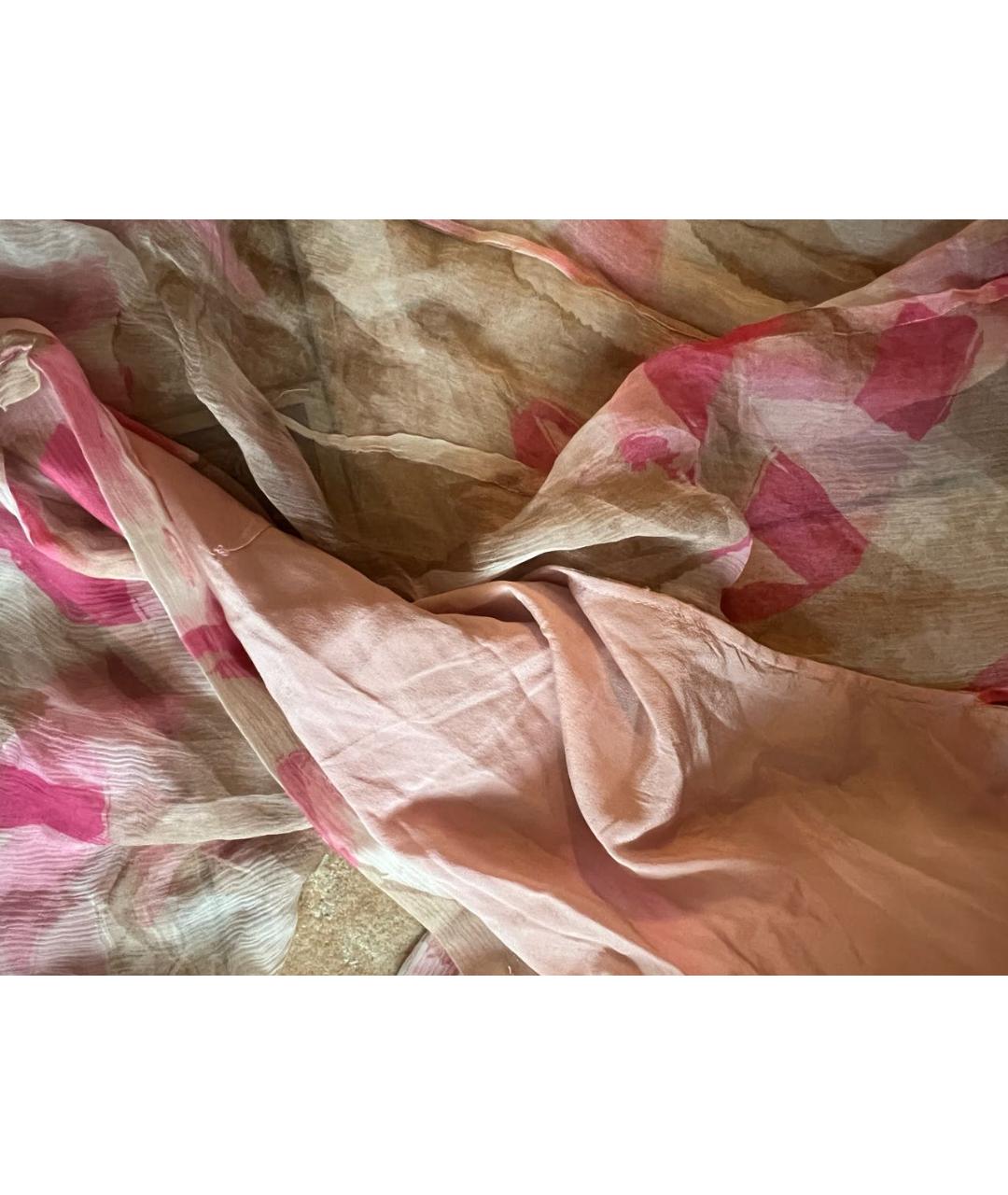 BLUMARINE Розовая шелковая блузы, фото 4