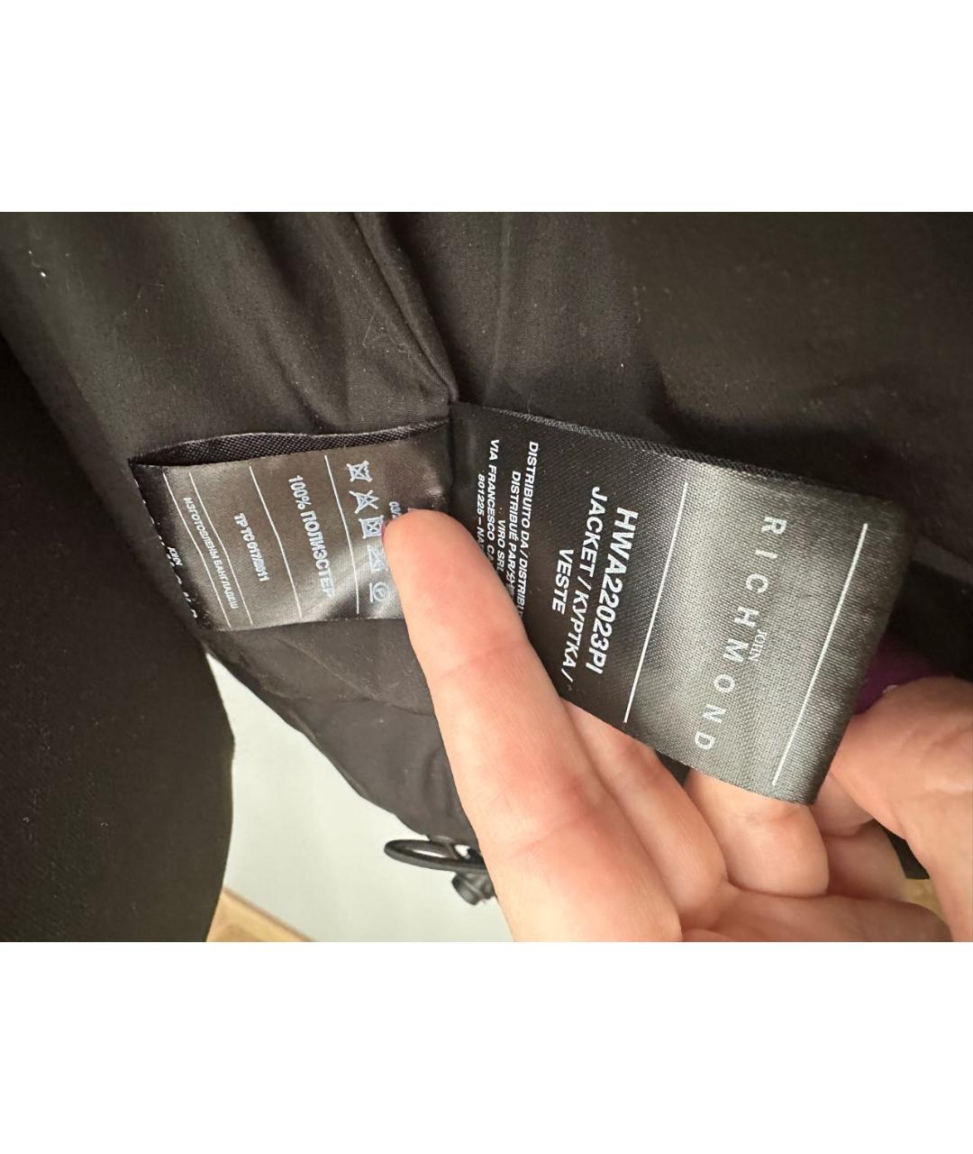 JOHN RICHMOND Черный пуховик, фото 5