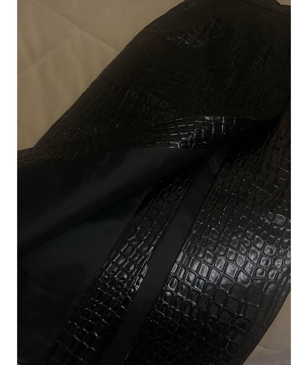 ALEKSANDRE AKHALKATSISHVILI Черная полиэстеровая юбка макси, фото 5