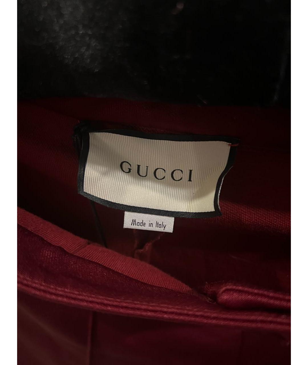 GUCCI Бордовые брюки узкие, фото 3