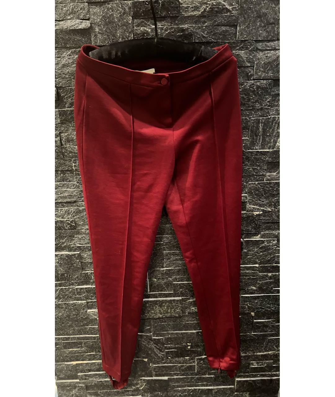 GUCCI Бордовые брюки узкие, фото 6