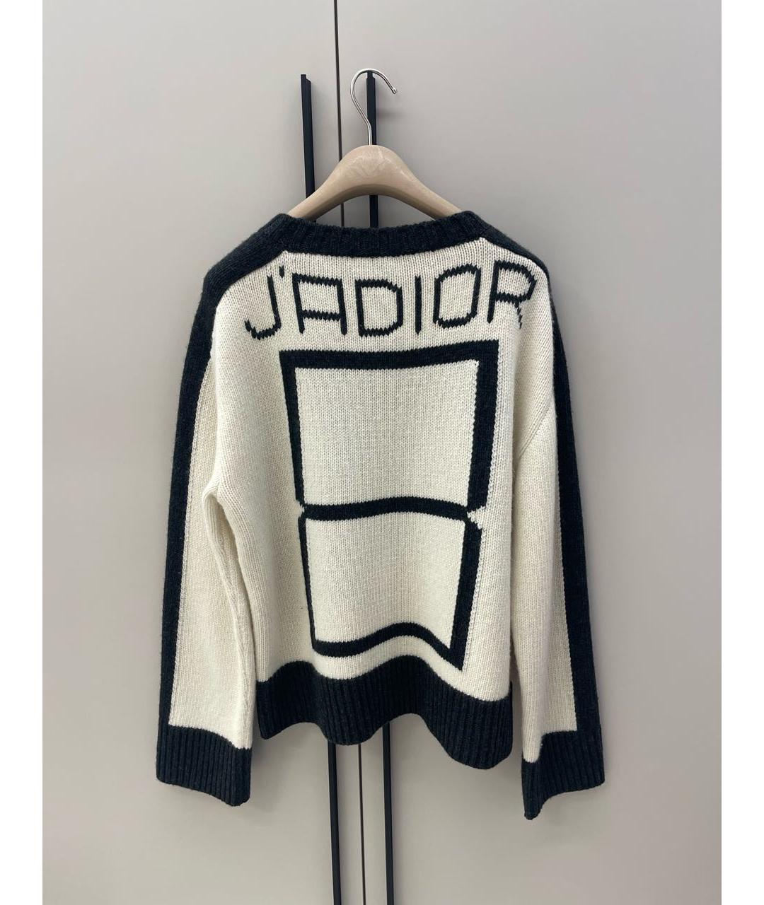 CHRISTIAN DIOR Бежевый шерстяной джемпер / свитер, фото 2