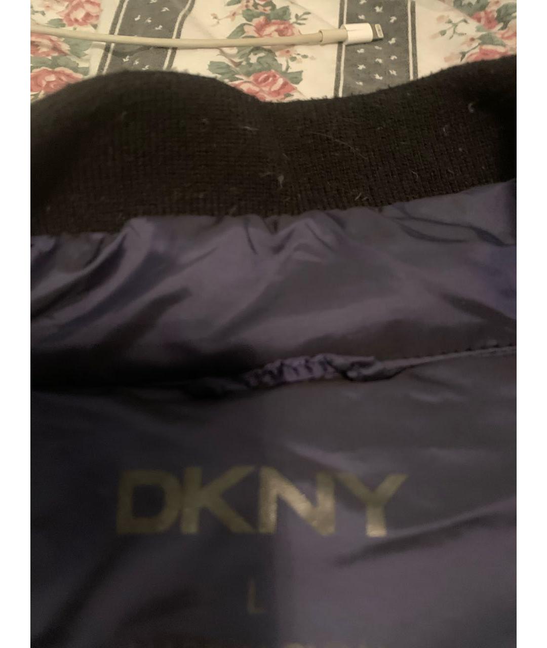 DKNY Синяя полиэстеровая куртка, фото 3