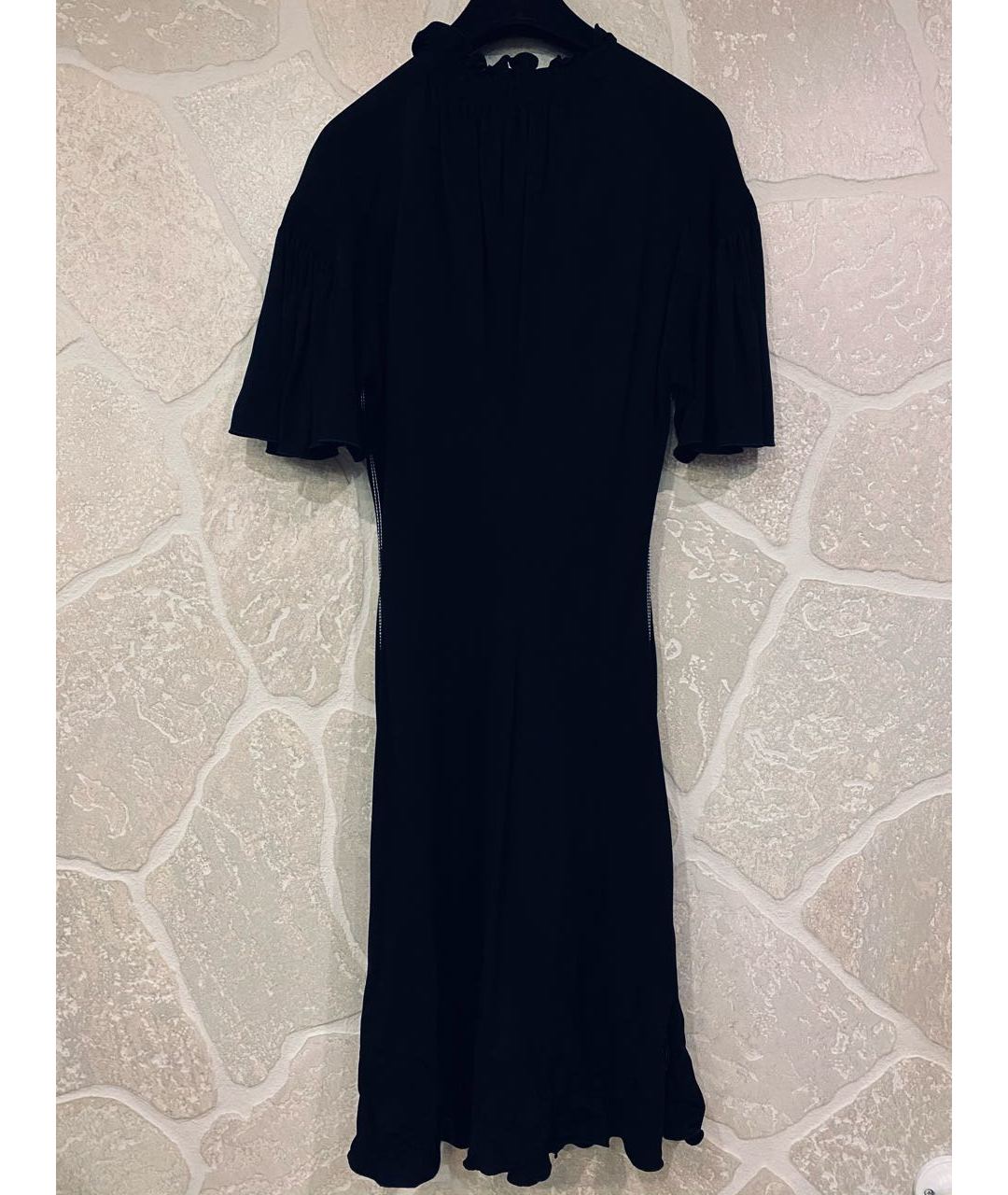 LOUIS VUITTON PRE-OWNED Черное полиэстеровое повседневное платье, фото 3