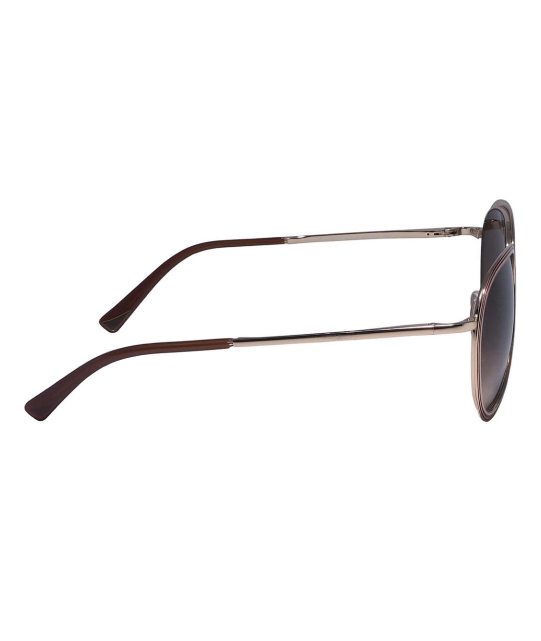 NINA RICCI Золотые металлические солнцезащитные очки, фото 3