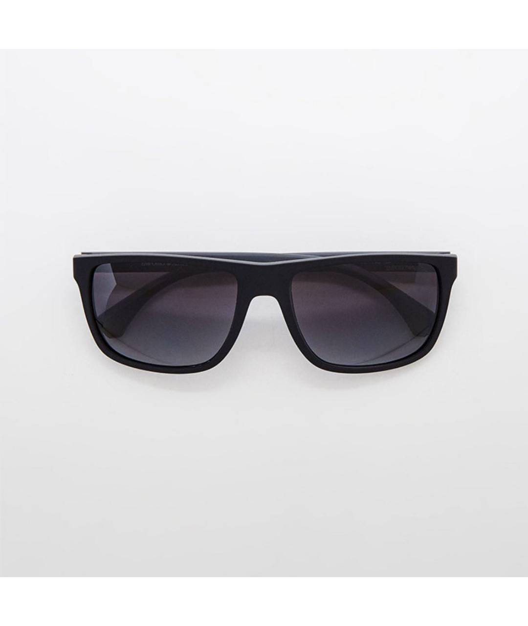 EMPORIO ARMANI Черные пластиковые солнцезащитные очки, фото 9