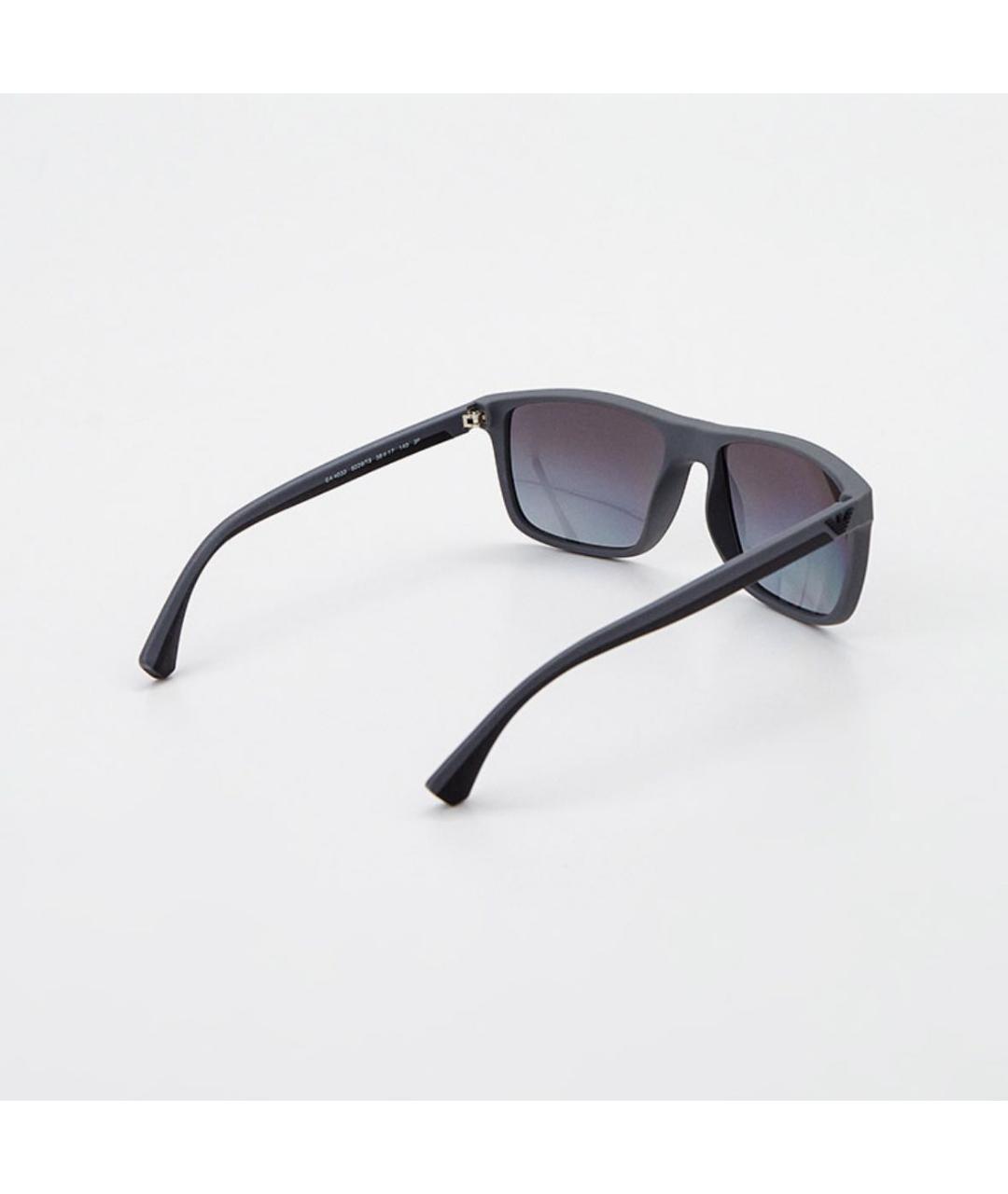 EMPORIO ARMANI Черные пластиковые солнцезащитные очки, фото 2