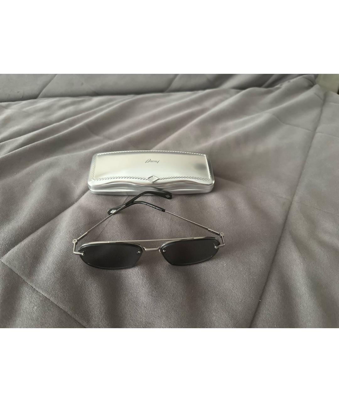 BRIONI Серые пластиковые солнцезащитные очки, фото 4