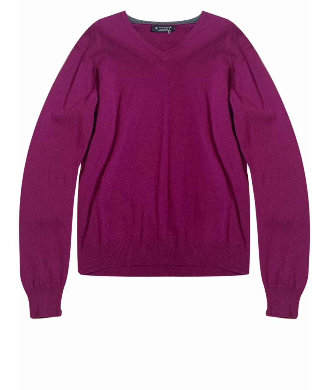 HACKETT Фиолетовый шерстяной джемпер / свитер, фото 1