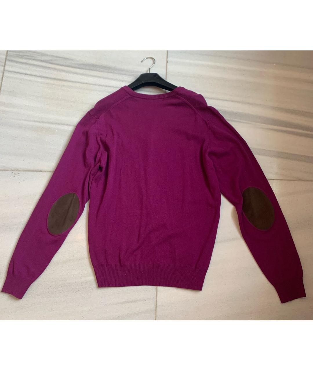 HACKETT Фиолетовый шерстяной джемпер / свитер, фото 2