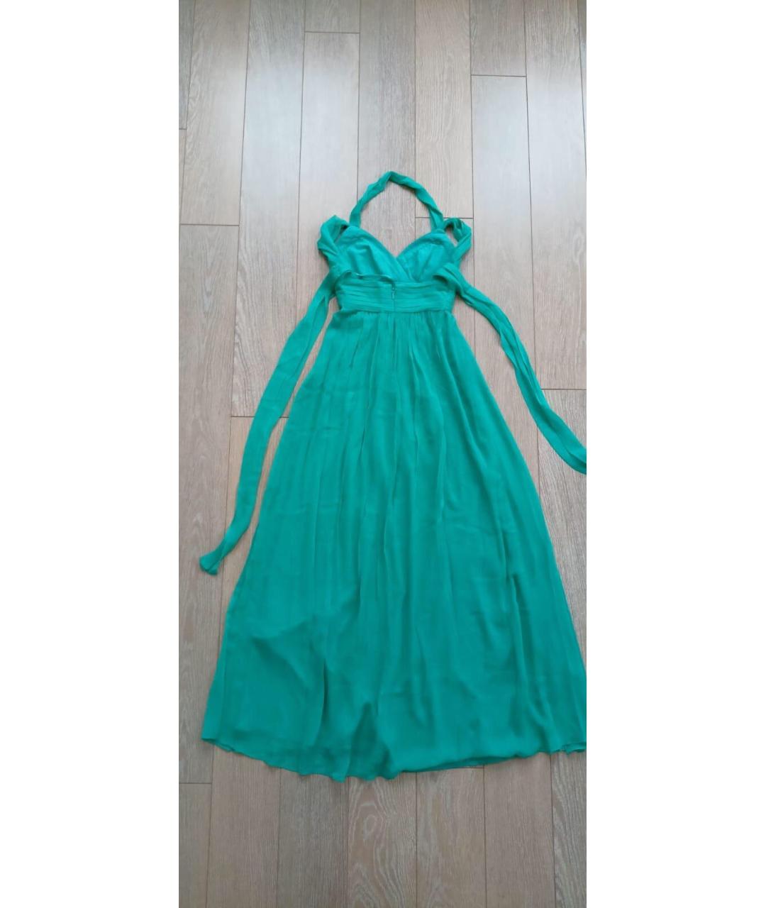 BCBG MAXAZRIA Зеленые шелковое платье, фото 2