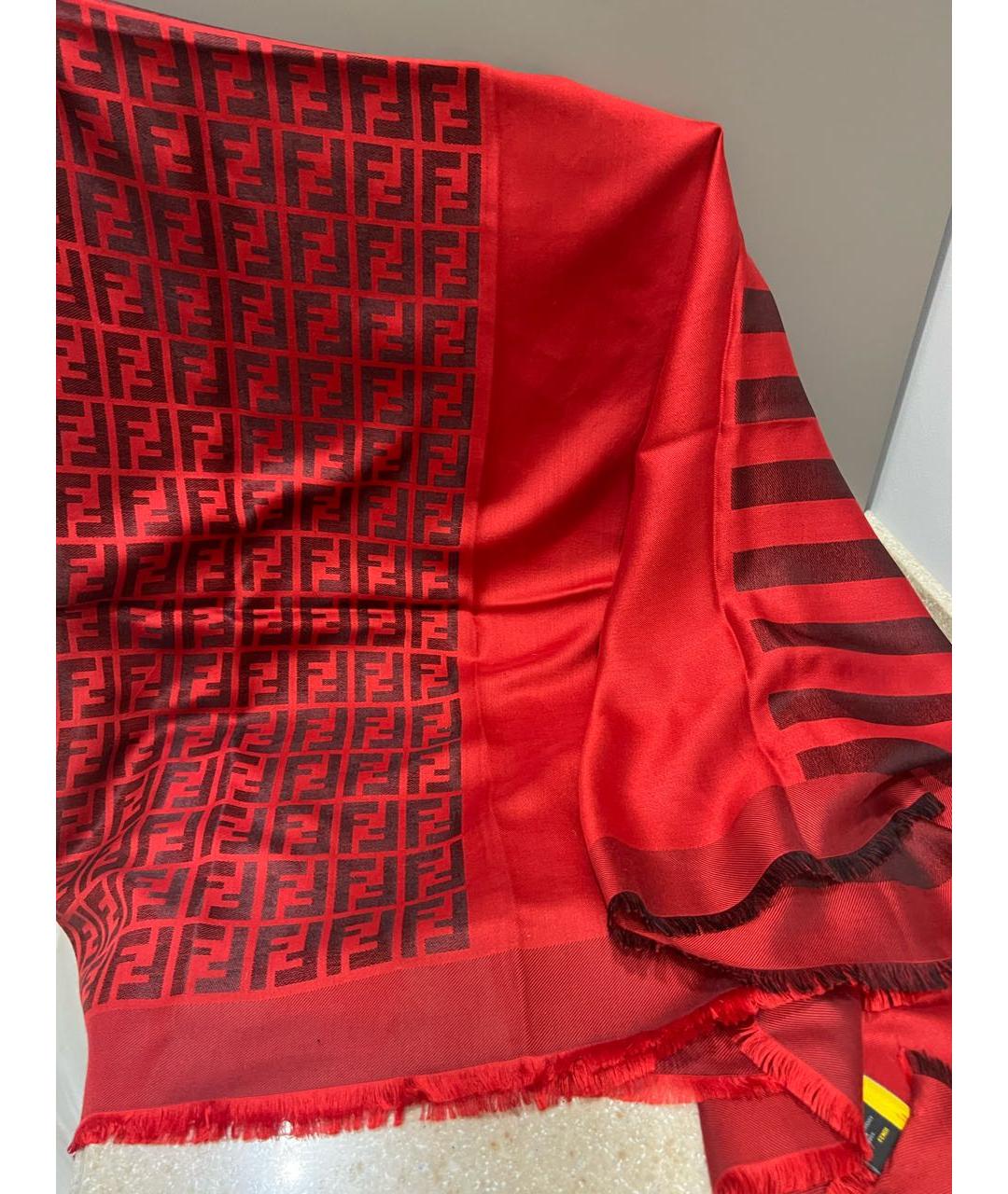 FENDI Красный платок, фото 4