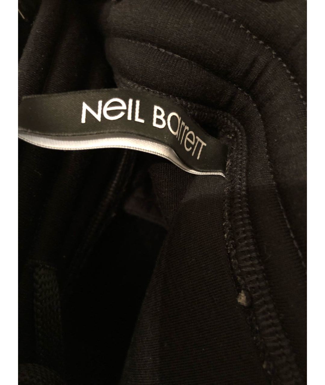 NEIL BARRETT Черные вискозные шорты, фото 4
