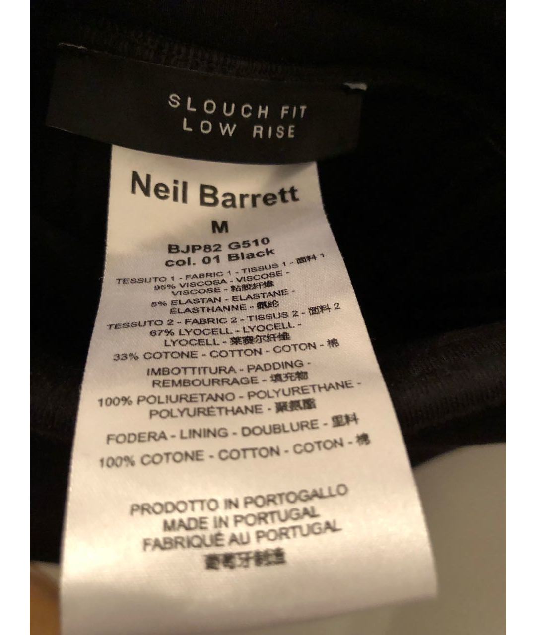 NEIL BARRETT Черные вискозные шорты, фото 3