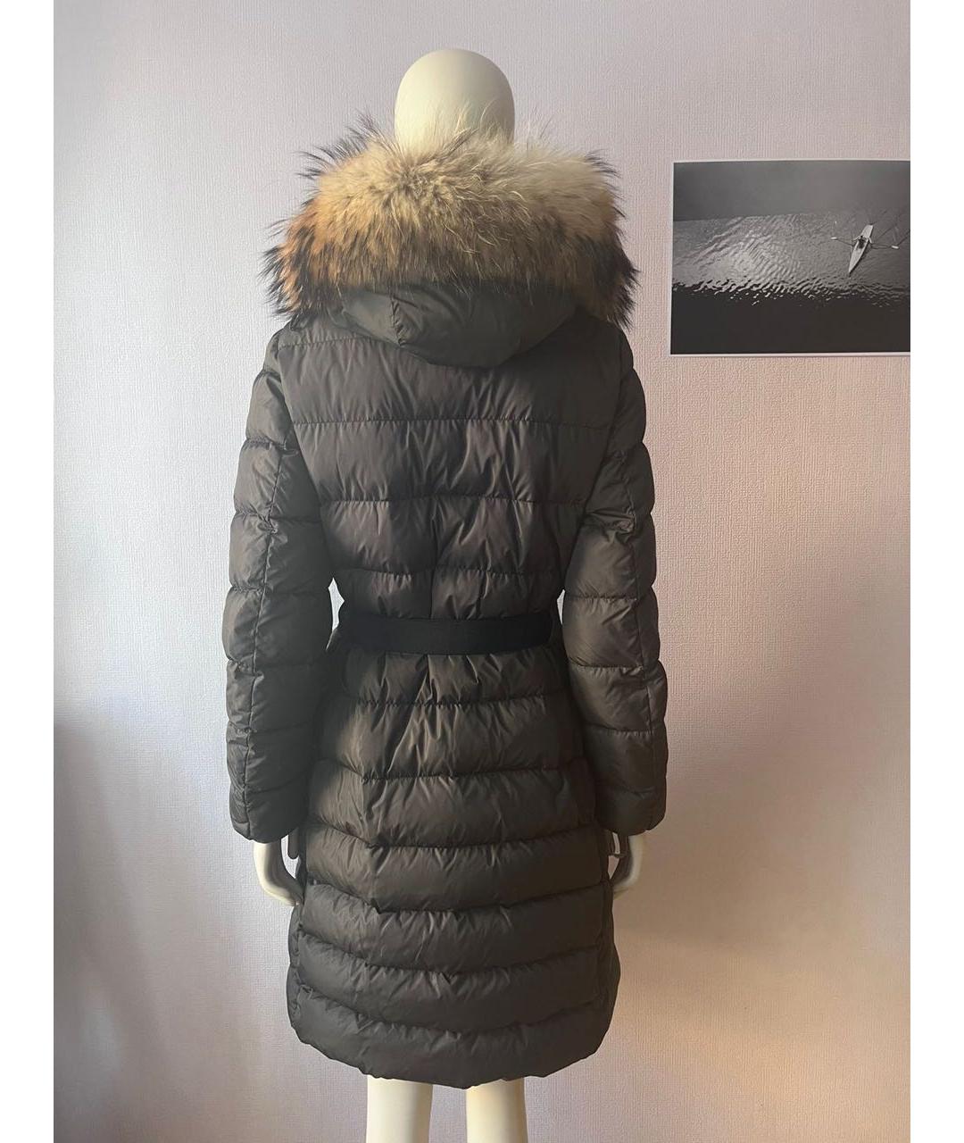 MONCLER Зеленый пуховик, фото 6