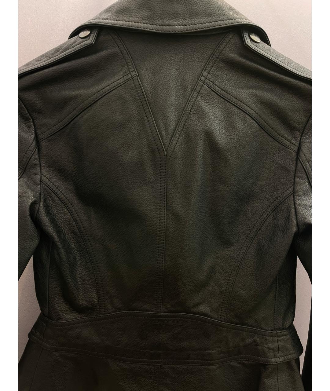 MCQ ALEXANDER MCQUEEN Черная кожаная куртка, фото 7