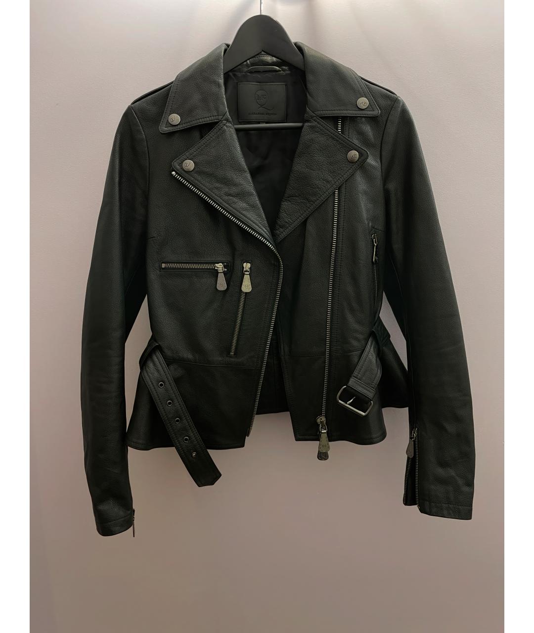 MCQ ALEXANDER MCQUEEN Черная кожаная куртка, фото 10