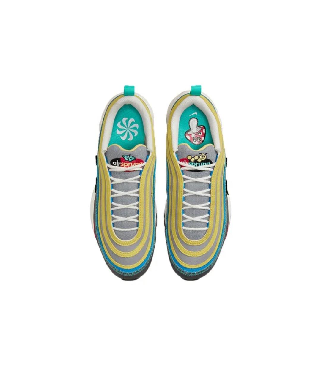 NIKE Желтые кожаные кроссовки, фото 3