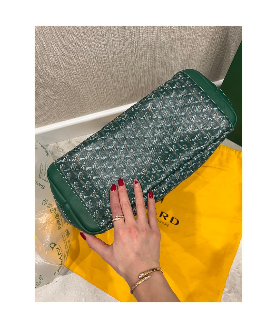 GOYARD Зеленая сумка тоут, фото 8