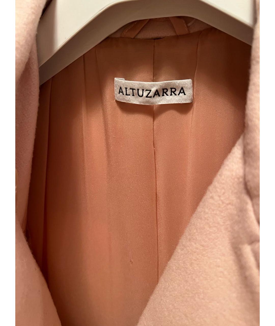 ALTUZARRA Розовое шерстяное пальто, фото 3