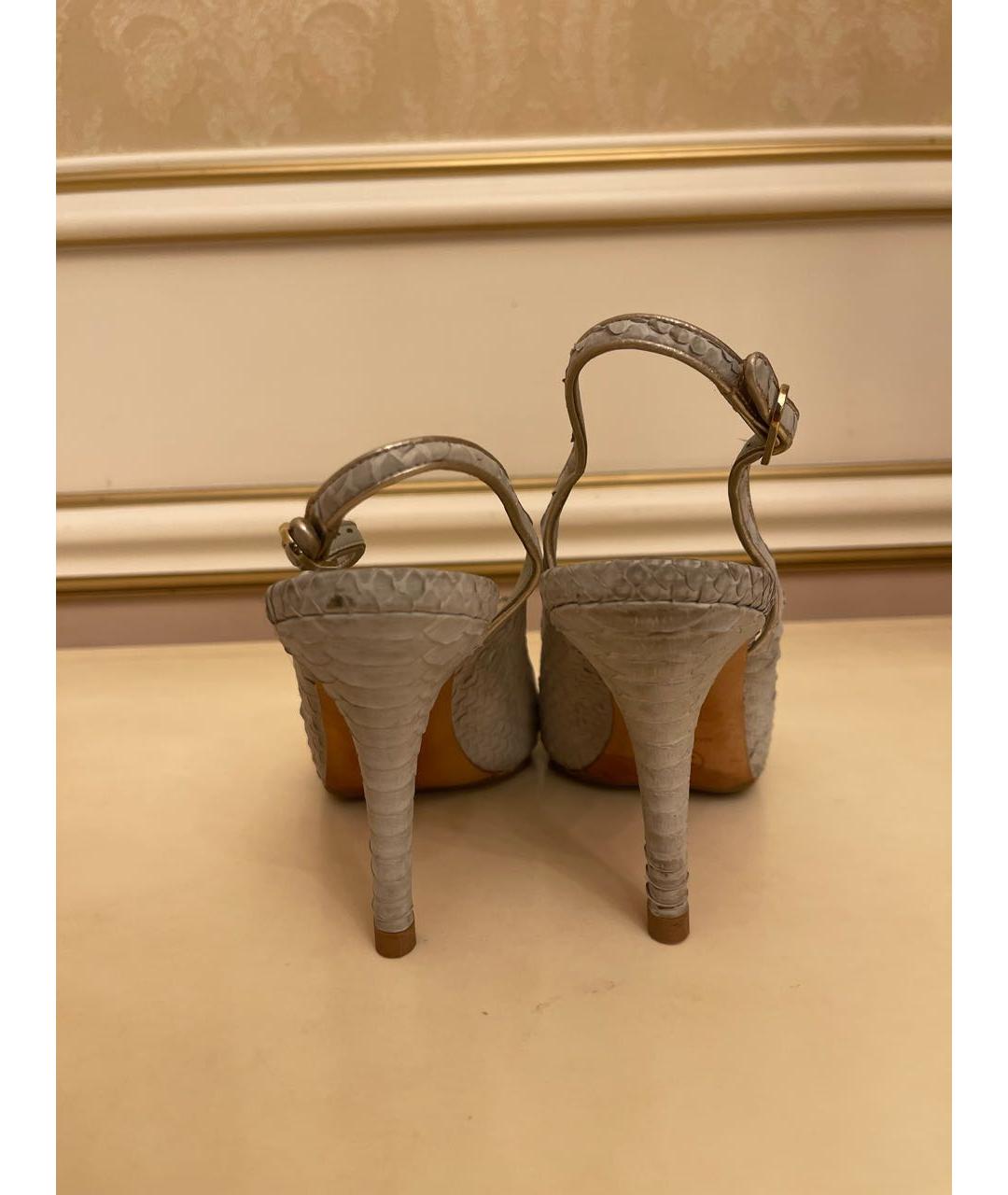 CHANEL PRE-OWNED Серые туфли из экзотической кожи, фото 3