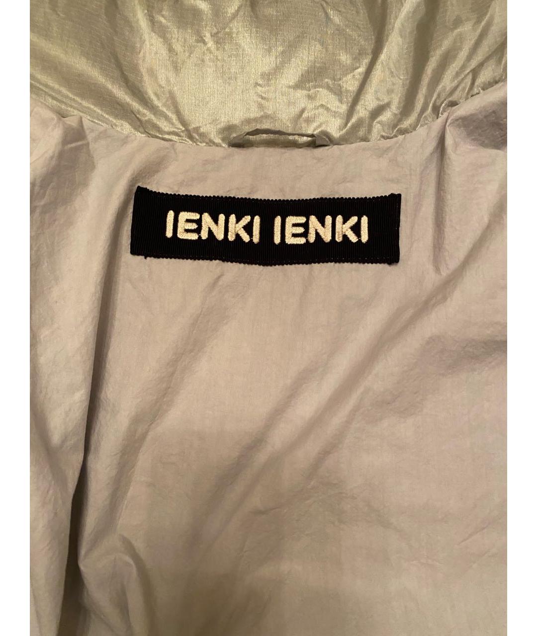 IENKI IENKI Серебряная полиуретановая куртка, фото 3