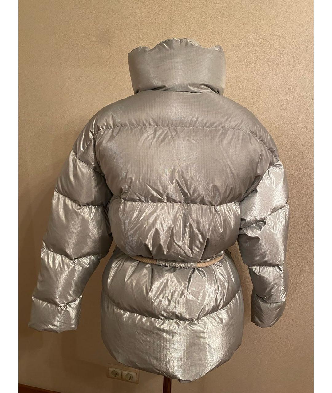 IENKI IENKI Серебряная полиуретановая куртка, фото 2