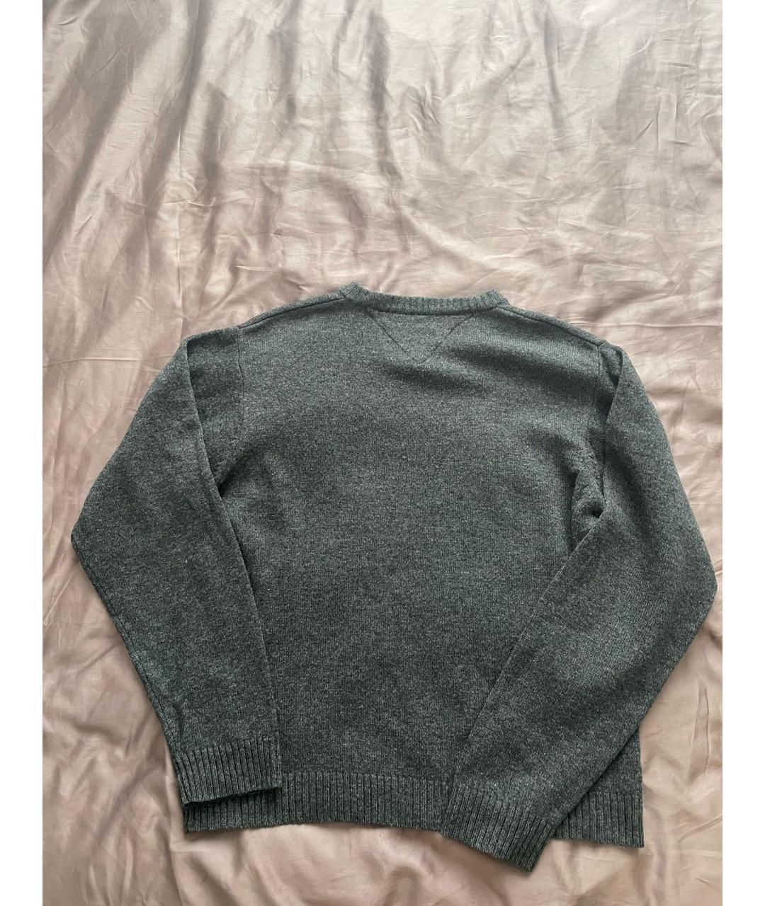 TOMMY HILFIGER Антрацитовый шерстяной джемпер / свитер, фото 6