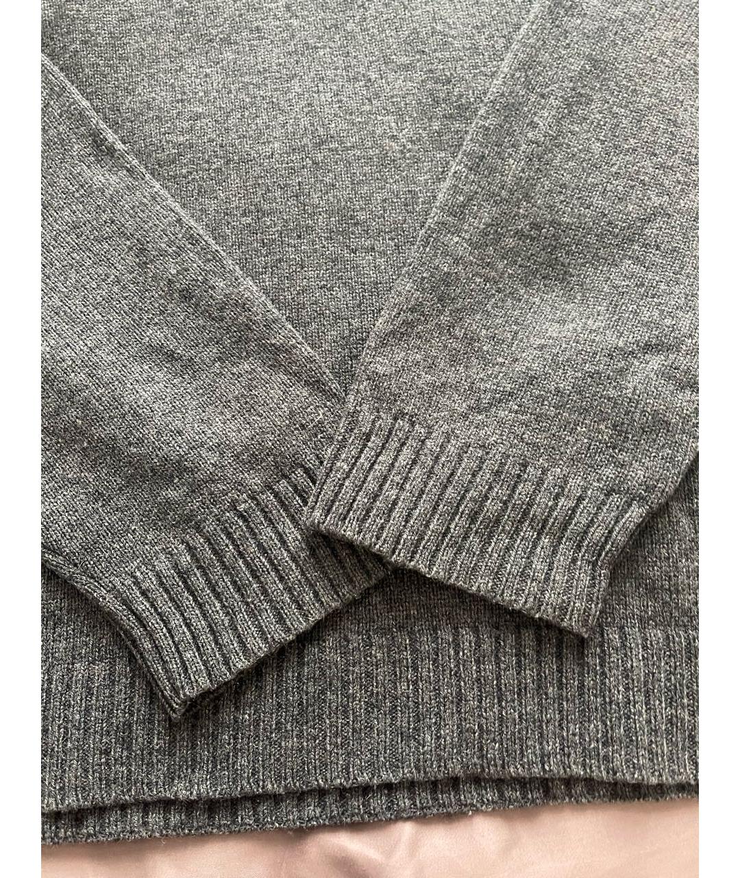 TOMMY HILFIGER Антрацитовый шерстяной джемпер / свитер, фото 4