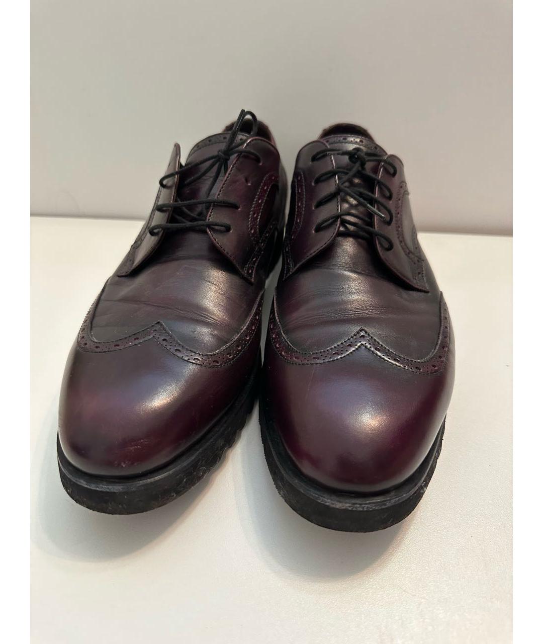 ALDO BRUE Бордовые кожаные туфли, фото 5