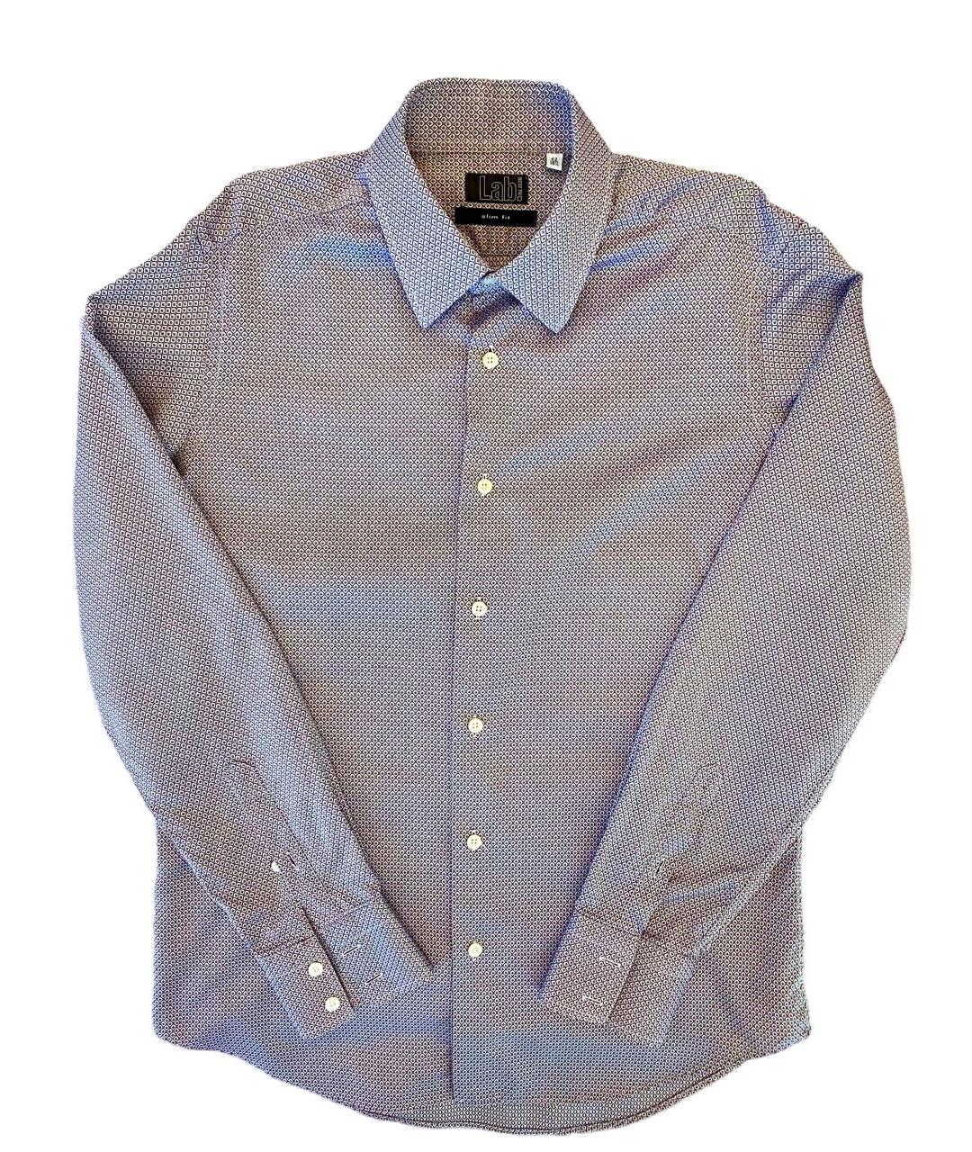PAL ZILERI Фиолетовая хлопковая кэжуал рубашка, фото 1