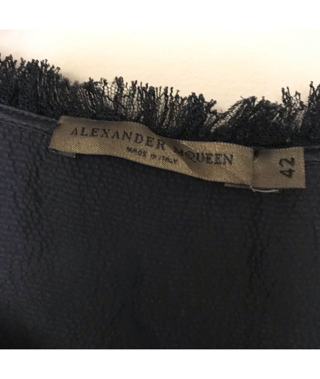 ALEXANDER MCQUEEN Черная шелковая рубашка, фото 6