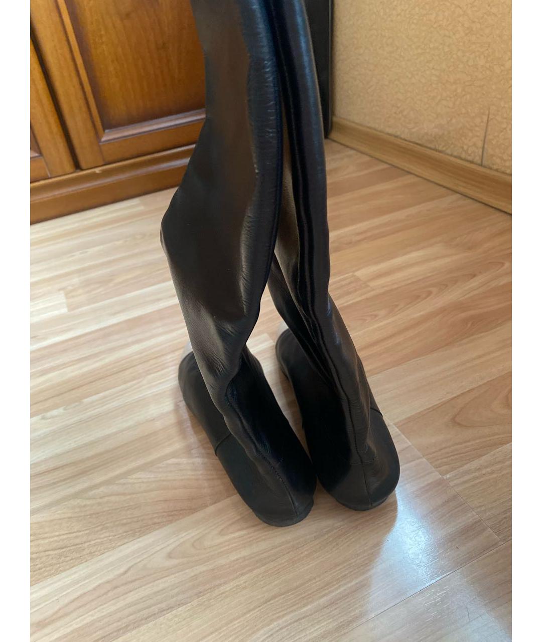 CASADEI Черные кожаные сапоги, фото 4