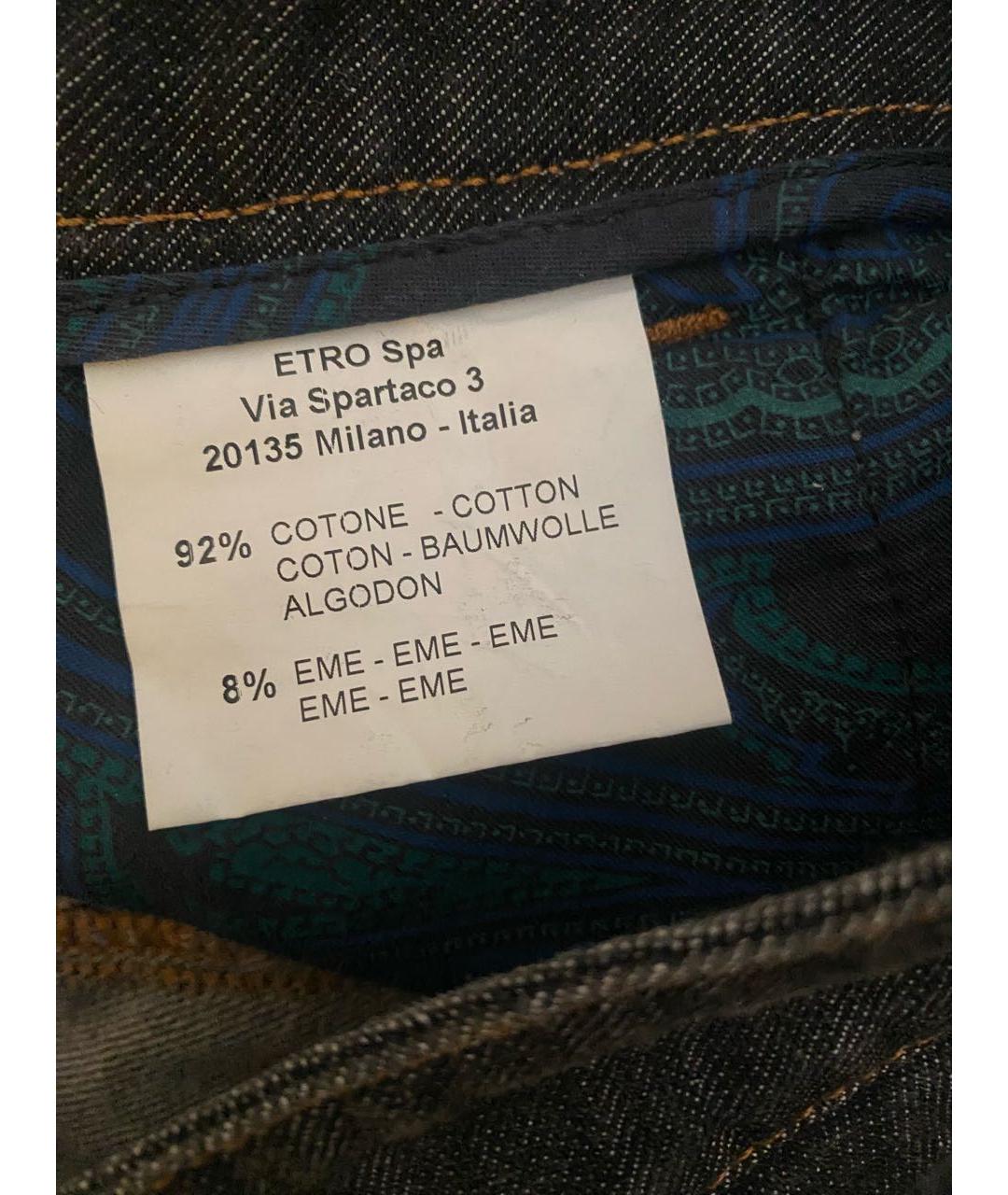 ETRO Черные прямые джинсы, фото 7