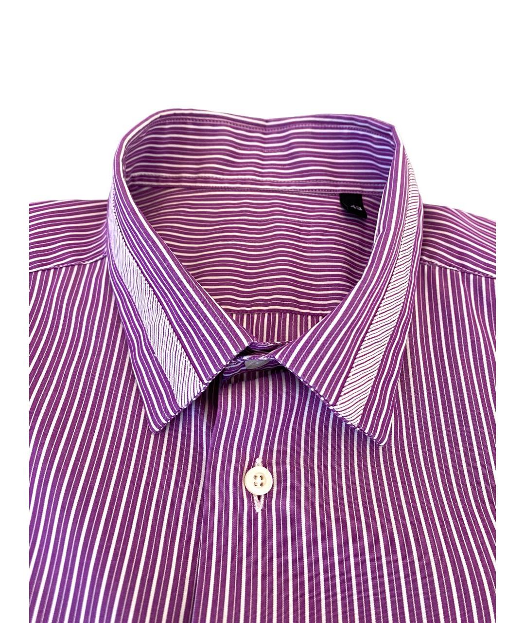 JUST CAVALLI Фиолетовая хлопковая кэжуал рубашка, фото 6