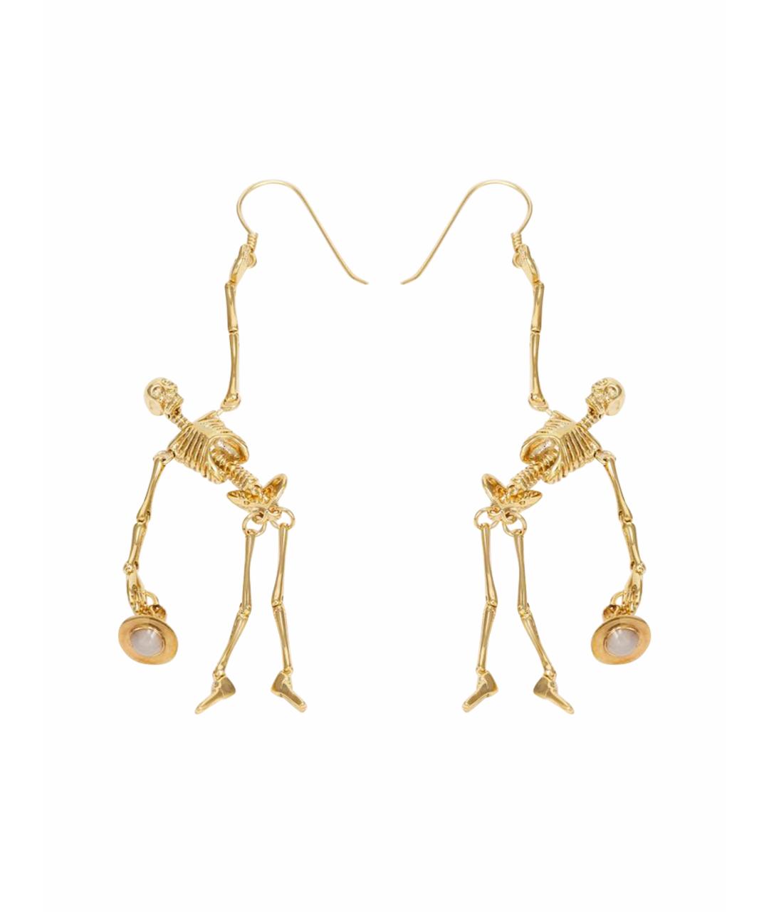 VIVIENNE WESTWOOD Золотые латунные серьги, фото 1
