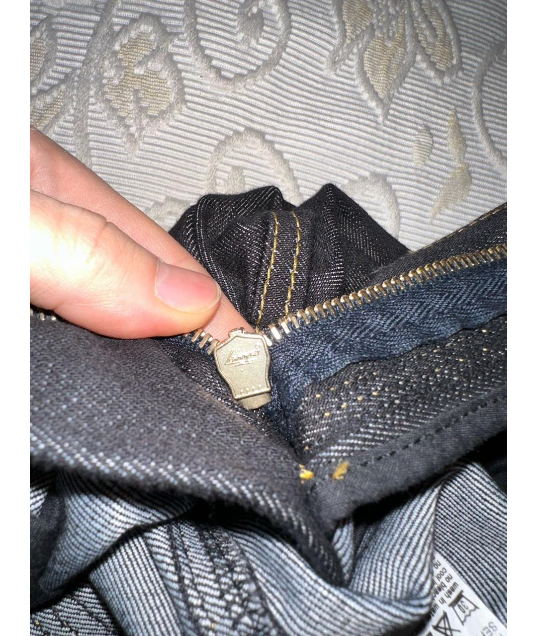 DOLCE&GABBANA Черные хлопко-полиэстеровые прямые джинсы, фото 8